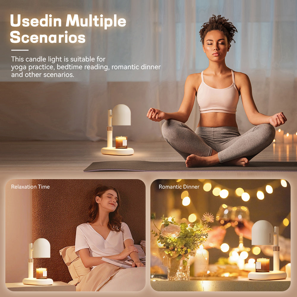 Elevate Your Space, Safely: Adjustable Candle Warmer Lamp with Timer