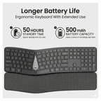 Anrexis Premium Split Ergonomic Wireless Keyboard