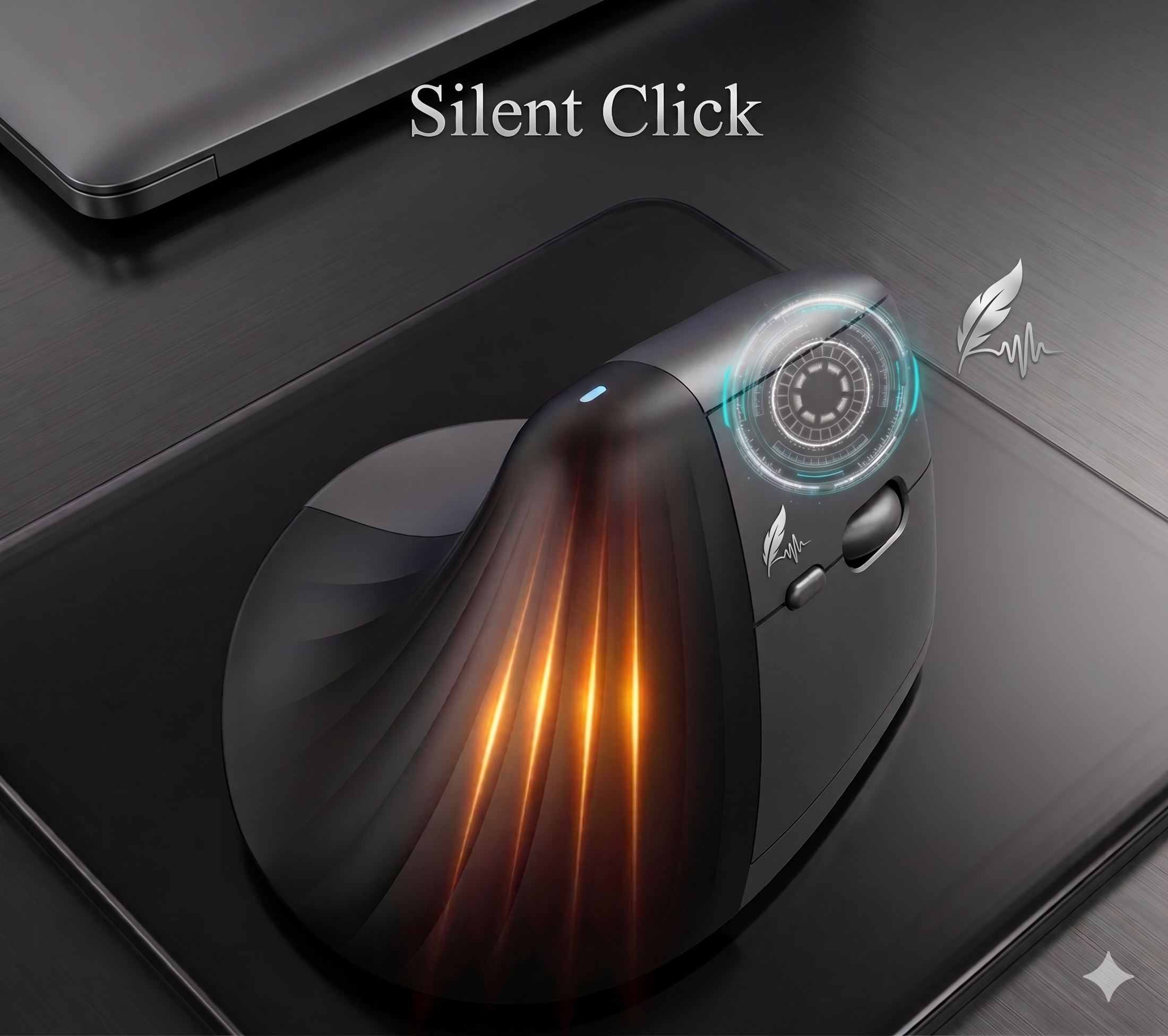 Anrexis Ergonomic Vertical Mouse – Natural Grip Silent Wireless Mouse